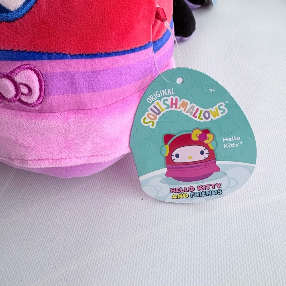 NWT Squishmallows Pink Hello Kitty Kawaii Arcade Sz 8 Plush Easter Kelly Toys - Picture 5 of 5